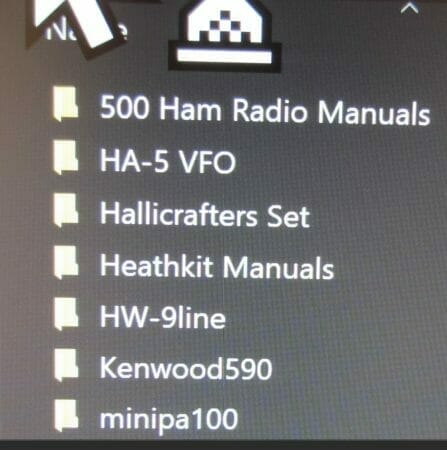 An old computer with a hard drive is an ideal place to save manuals.