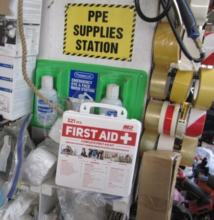 PPE safety station